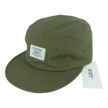 WTAPS ダブルタップス 23SS 231HCDT-HT01S T-5 CAP リップストップ キャップ コットン 日本製 カーキ系 00【極上美品】【中古】_画像1