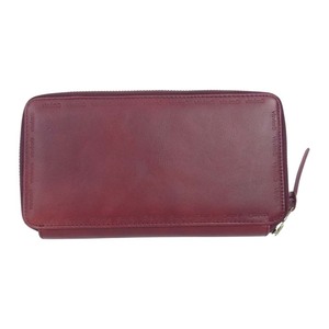 VISVIM visvim VEGGIE TRAVEL CASE travel case long wallet wine red series [ used ]