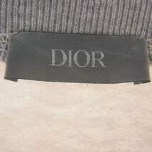 Dior ディオール 21AW 143J684C0736 × PETER DOIG ピータードイグ ロゴ刺繍 裏起毛 クルーネック スウェット グレー系 L【中古】_画像4