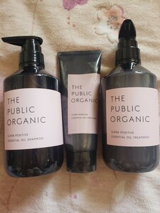 即決　The public organic 　ザパブリックオーガニック　スーパーポジティブ シャンプー&トリートメント ポンプ本体　ヘアマスク