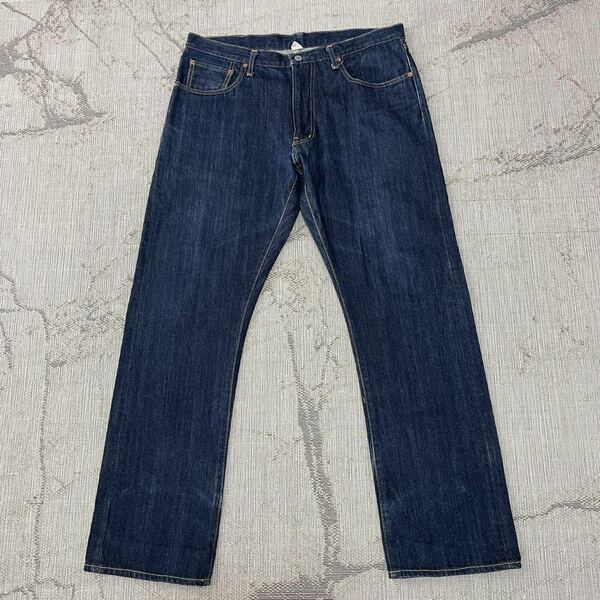 【希少品】RRL LOT001 デニムパンツ ジーンズ 濃紺 革パッチ W38