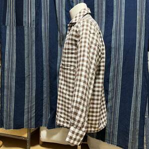 60s warmen harris long sleeve Italian collar shirt アメリカ製 usa製 トラッド アイビー ivy イタリアンカラー ギンガム チェックの画像4