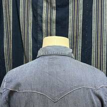 60s sears roebucks vat dyed denim western shirt 60年代 シアーズ ウエスタン シャツ usa製 アメリカ製 デニムシャツ バットダイ_画像8