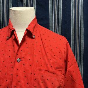 60s pilgrim sears ivy club long sleeve b.d. shirt 50年代 60年代 ピルグリム ボタンダウン ボックス アメリカ製 アイビー ドット 水玉