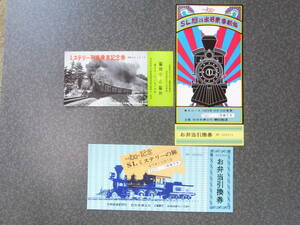 京都・大津間旧東海道線開業90周年記念・鉄道100年記念　乗車記念券
