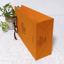 エルメス 「HERMES」ショッパー (3005) 正規品 紙袋 ショップ袋 ブランド紙袋 ショップバッグ 小物箱サイズ 15×21.5×7cm 折らずに配送_画像5