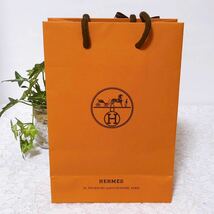 エルメス 「HERMES」ショッパー (3005) 正規品 紙袋 ショップ袋 ブランド紙袋 ショップバッグ 小物箱サイズ 15×21.5×7cm 折らずに配送_画像4