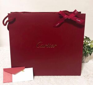 カルティエ 「 Cartier 」ショッパー（2993）正規品 付属品 ショップ袋 紙袋 ブランド紙袋 32×28×12cm 財布箱サイズ 小さめバッグにも