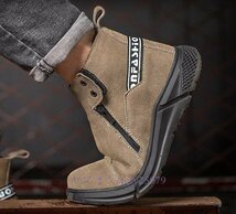 R509新品作業靴 メッシュ 安全靴 メンズ レディース踏み抜き防止 滑りにくい 通気 軽いスニーカー 女性サイズ対応 23～27.5cm_画像3