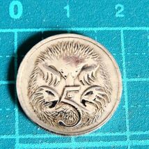 昭和レトロ 1969年 オーストラリア エリザベス女王　小動物 ハリモグラ　5セント　コイン　硬貨　メダル 貨幣_画像2