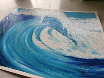 油絵　風景画　海の絵_画像6