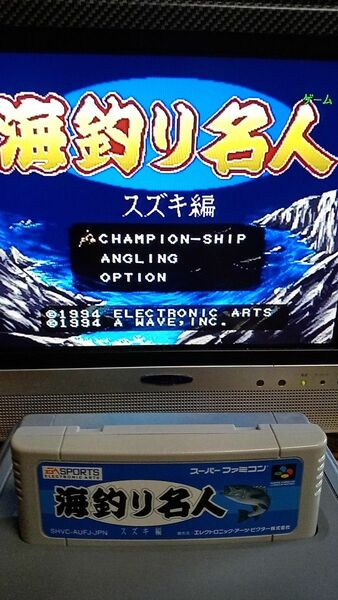 海釣り名人　スズキ編　スーパーファミコンソフト　SFC