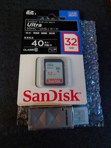 SanDisk32gbカードリーダー付き