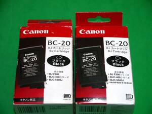 未開封　未使用 キャノン純正 BC-20 ブラック 2個セット 