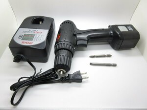 ★RYOBI リョービ Kumimoku CAINZ 充電式ドリルドライバー RKC-01　バッテリー 充電器 ビットのセット　中古品