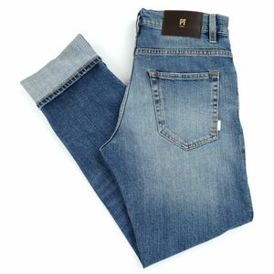 【新品未使用】PT Torino Denim ピーティートリノ◆PT05◆33◆DUB◆セルビッチ インディゴ ブルー スリム ストレッチ デニム パンツ◆赤耳