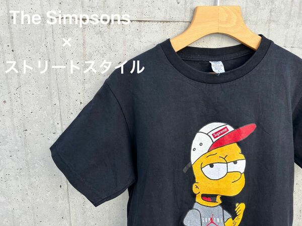 【The Simpsons（ザ・シンプソンズ）】ストリート系ブランド着用vintageオマージュTシャツ