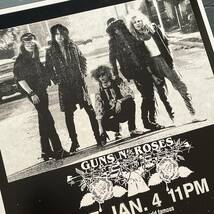 ポスター★ガンズ・アンド・ローゼズ☆Guns N' Roses 1986 デビュー前！★GN'R/アクセル・ローズ/スラッシュ/イジー/ダフ/ハリウッド_画像6
