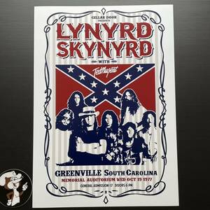  постер *Lynyrd Skynyrd Ray na-do* нож do1977 концерт *The Street Survivors Tour/Ted Nugent