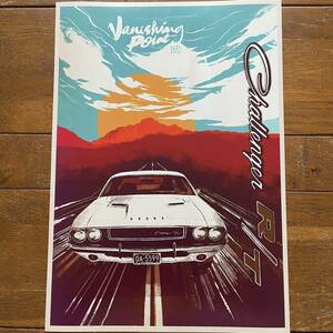  art poster [banising* Point ](Vanishing Point)①* Dodge * Challenger /mopa-/Mopar/ american new sinema