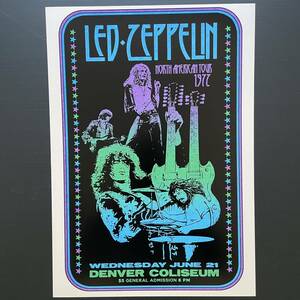 ポスター★レッド・ツェッペリン（Led Zeppelin North American Tour 1972）北米ツアー★ZEP/ジミー・ペイジ