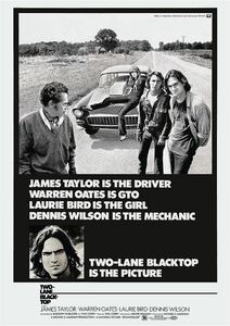 US版ポスター『断絶』（Two-Lane Blacktop）1971（E）★ロードムービー/ジェームス・テイラー/モンテ・ヘルマン/V8/55シェビー