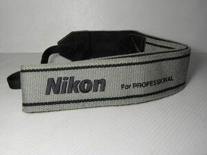 Nikon professional ストラップ(灰+黒)中古品