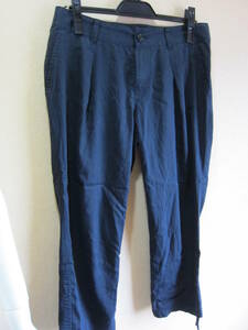  extra-large size 4 Untitled UNTITLED pants bottom lady's large size dark blue series ta64