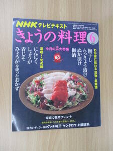 IZ1257 きょうの料理 NHKテレビテキスト 2007年6月1日発行 漬物 果実酒 梅干し ぬか漬け にんにく しょうが 青じそ みょうがを使ったおかず