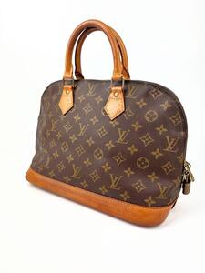 ヴィトン　M51130 モノグラム アルマ ガテナ 南京錠 ハンドバッグ VI0923 Vuitton LVカバン ブラウンレザー ヌメ革 金具ゴールド