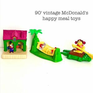 90' 【McDonald's happy meal toys】マクドナルド/ミールトイ/おもちゃ/グーフィー/バーディ/ドナルド/ヴィンテージvintage/昭和レトロ