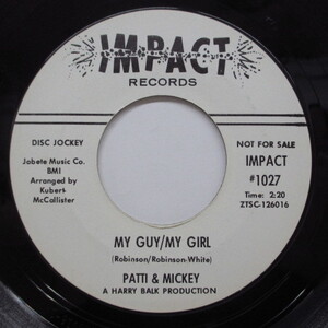 PATTI ＆ MICKEY-My Guy/My Girl (Promo)