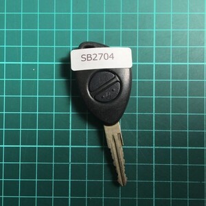 SB 2704送185円 希少 スバル 純正 リモコン キーレス プレオ ヴィヴィオ サンバー等 2B 2ボタン 黒 ブラック 青