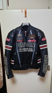 SIMPSON レザージャケット LLサイズ シンプソンジャケット　本革　SLJ-5111　新品購入で２回ほど着ました。