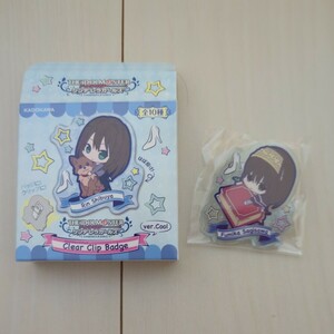  The Idol Master sinterela girls clear clip badge .. writing .