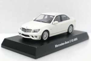 京商 1/64 メルセデスベンツ C 63 AMG 白 ホワイト AMGミニカーコレクション サークルKサンクス Mercedes Benz C63 White