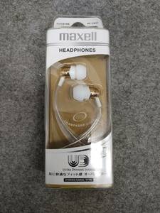 【未使用】maxell 　マクセル 　カナルタイプヘッドホン 　イヤホン　 HP-CN22