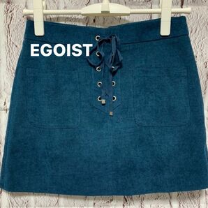 新品　EGOIST コーデュロイ　ミニスカート　サイズ2 グリーン