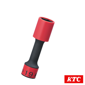 BP49-19G 12.7sq インパクト用 ホイールガードソケット 19mm KTC KTC 樹脂製ガード付き ゴムクッション付き 耐久性アップ