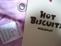 新品★訳あり格安即決★70cmミキハウスMIKI HOUSE★HOT　BISCUITS◆ピンクロンパース◆定価4,180円_画像6