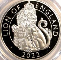 【準最高鑑定】2022 イギリス テューダービースト イングランドのライオン 2ポンド 銀貨 PCGS PR69DCAM 元箱・説明書・COA付 (NGC PF)_画像3