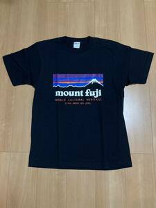 新品 富士山お土産 Tシャツ黒 XL 登山　キャンプ　パロディ①