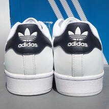 デッド!! US 9 /27cm 新品 2020年 adidas Originals スーパースター 白xトリコロール 天然皮革_画像4