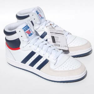 デッド!! US 9 1/2 / 27,5cm 新品!! 22年 adidas TOPTEN Hi 白ｘ紺 トップテン