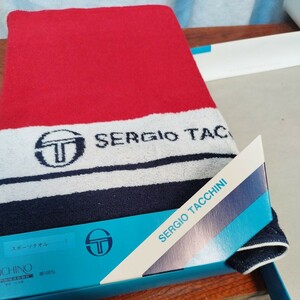 スポーツタオル約39cm×約118cm　SERGIO TACCHINI(セルジオタッキーニ) イタリア製 レトロ 昭和 フェイスタオル