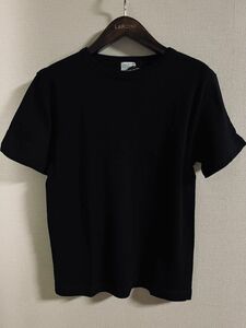 1276】新品2.0万【Letroyes／ルトロワ　4（48）　定番　シャンパーニュフレンチニットTシャツ　ショートスリーブ】ブラック