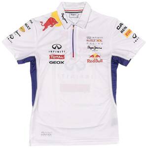 ペペジーンズ Pepe Jeans レッドブル Red Bull レーシング ハーフジップ OTL2014 ジッパー ポロシャツ（ホワイト）(M) [並行輸入品]