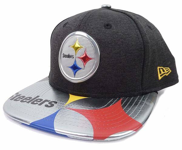 NEW ERA ニューエラ Pittsburgh Steelers 2017 NFL Draft ピッツバーグ スティーラーズ スナップバック キャップ チャコール [並行輸入品]