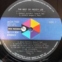 Peggy Lee ペギー・リー デラックス LP 見開きジャケライナー レコード 5点以上落札で送料無料R_画像5