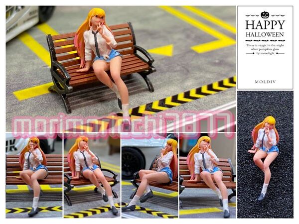 1/64 女子高生 美脚 セクシー フィギュア 精密塗装 トミカサイズ ジオラマ MINI GT LBWK 日本未発売 ミニカー 超精密